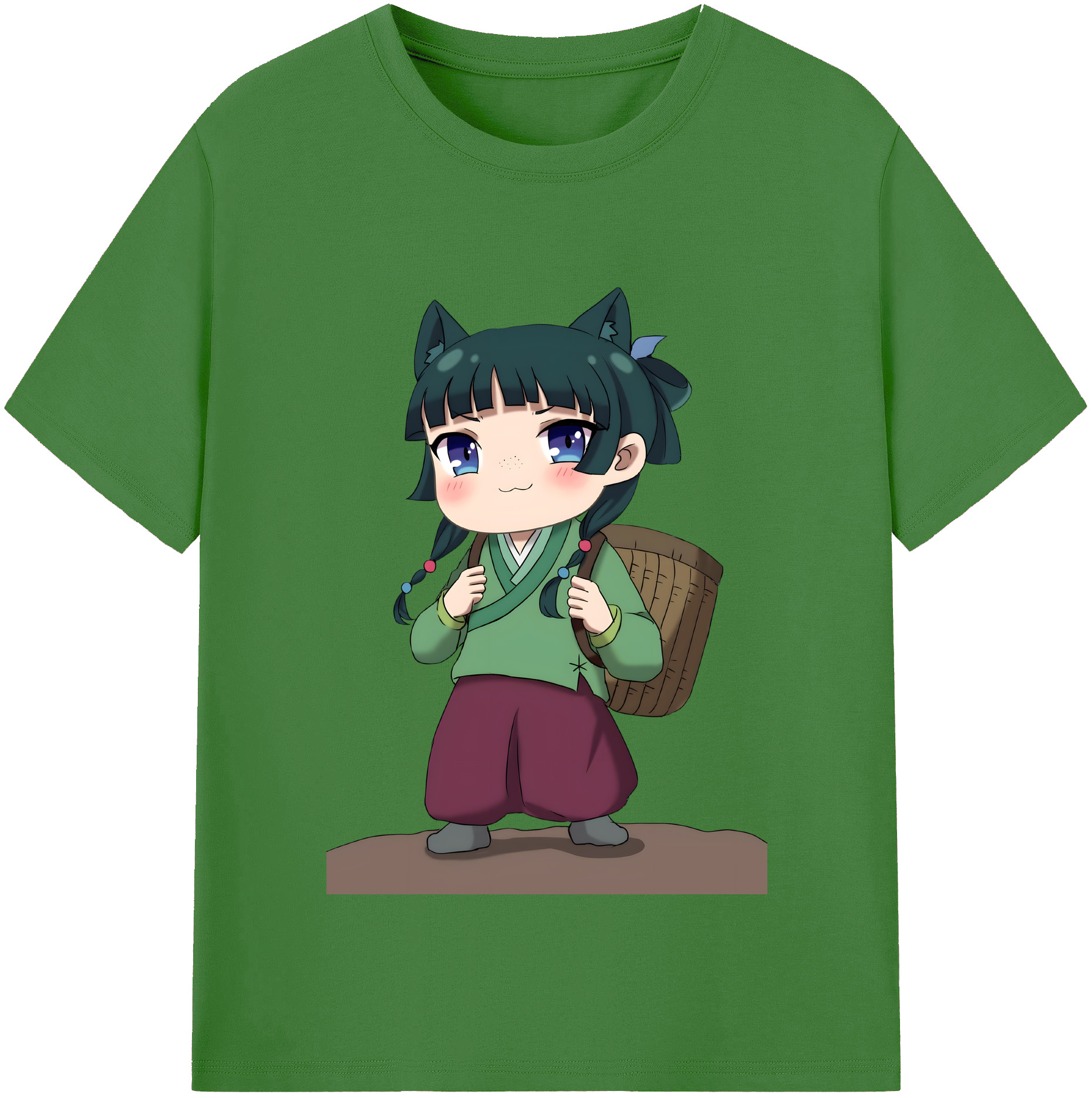 （画像用） 薬屋のひとりごと The Apothecary Diaries レディースカジュアルプリントTシャツ（綿100％）